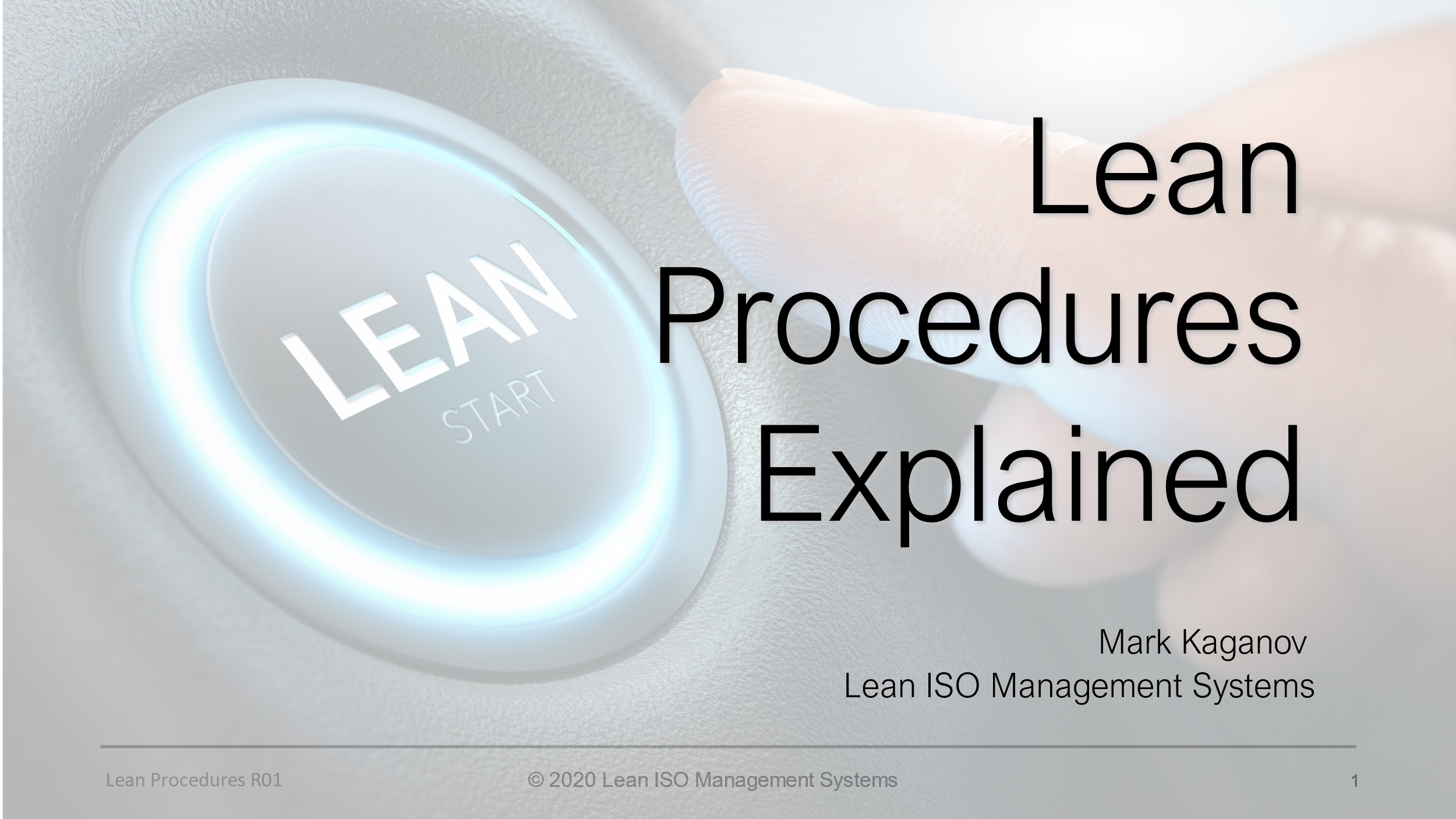 Lean Procedures Explained